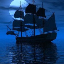 Схема вышивки «корабль»