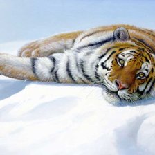 Схема вышивки «Тигр»