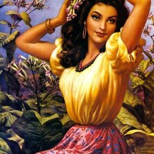 Схема вышивки «Художник Jesus Helguera»