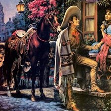 Схема вышивки «Художник Jesus Helguera»