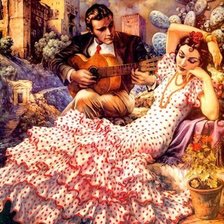 Схема вышивки «Художник Jesus Helguera»