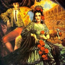 Схема вышивки «Художник Jesus Helguera»