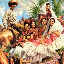 Схема вышивки «Художник Jesus Helguera»