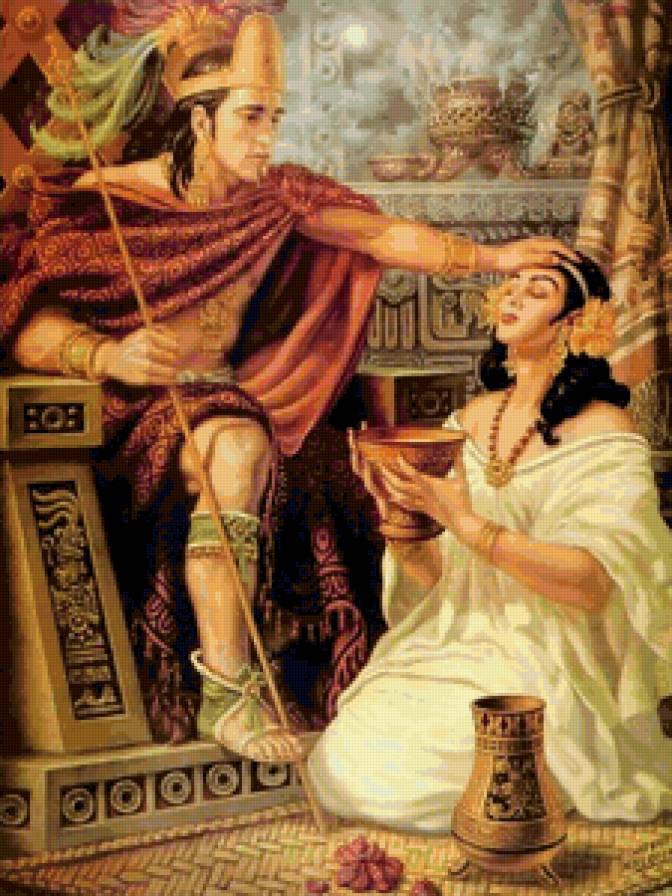 Художник Jesus Helguera - девушка, рим, мужчина, сюжет - предпросмотр