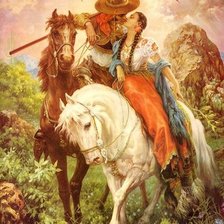 Схема вышивки «Художник Jesus Helguera»