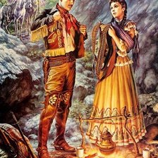 Схема вышивки «Художник Jesus Helguera»