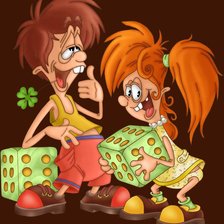 Схема вышивки «Близнецы»