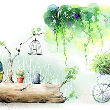 Схема вышивки «нежная акварель»