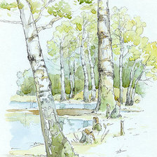 Схема вышивки «весна»