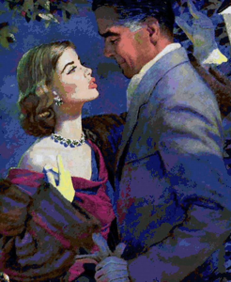 Серия "В американском стиле" - двое, девушка, пара, пейзаж, мужчина - предпросмотр