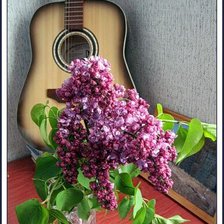 Схема вышивки «Натюрморт с сиренью»