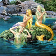 Схема вышивки «русалки»