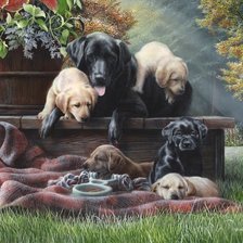 Схема вышивки «Семья»