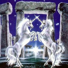 Схема вышивки «Единорог»