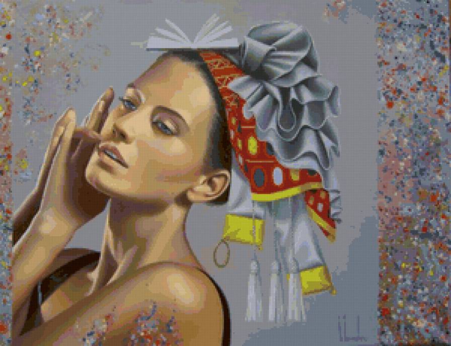 девушка - портрет, картина, образ, женщина, девушки, мотив - предпросмотр