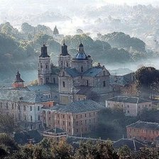 Схема вышивки «старинный городок»