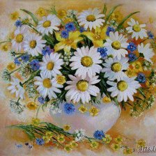 Схема вышивки «Ромашки»