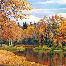 Схема вышивки «Золотая осень»