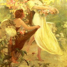 Схема вышивки «дух леса А. Муха»