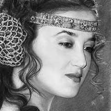 Схема вышивки «черно-белое»