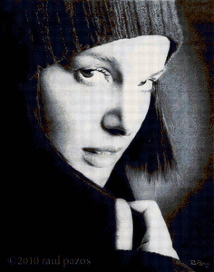 черно-белое - лица, люди, девушка - предпросмотр