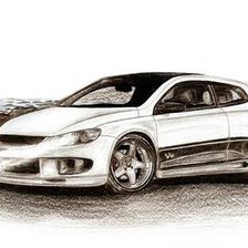 Схема вышивки «черно-белое»