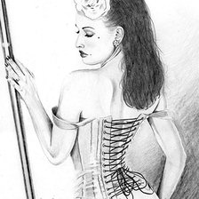 Схема вышивки «черно-белое»