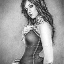 Схема вышивки «черно-белое»