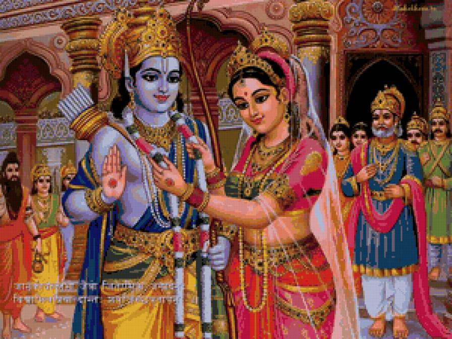 №74140 - пара, он и она, религия, индийские божества - предпросмотр