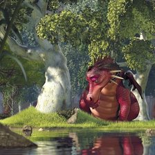 Схема вышивки «шрэк»