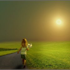 Схема вышивки «на встречу солнцу»