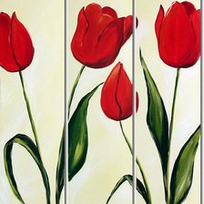 Схема вышивки «Тюльпаны»