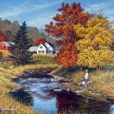 Схема вышивки «рыболов»