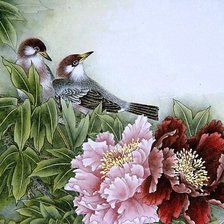 Схема вышивки «птицы»