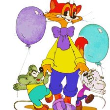 Схема вышивки «Кот Леопольд»