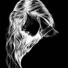 Схема вышивки «девушка»