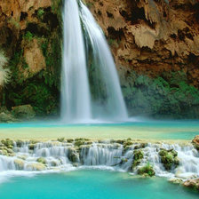 Схема вышивки «водопад»