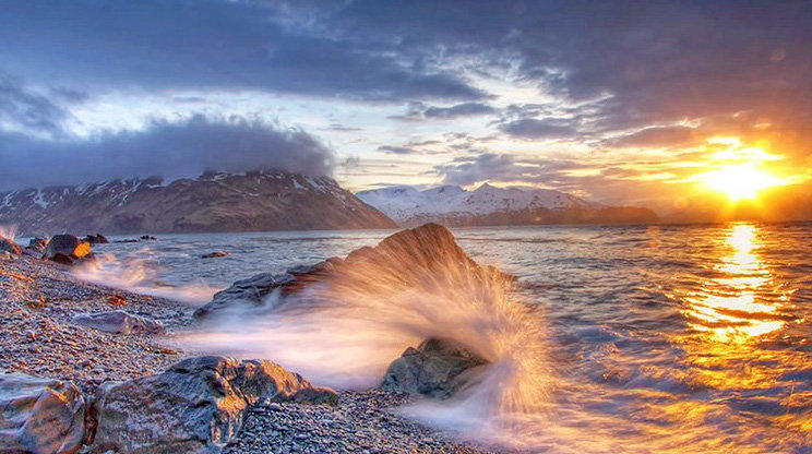 закат на море - оригинал