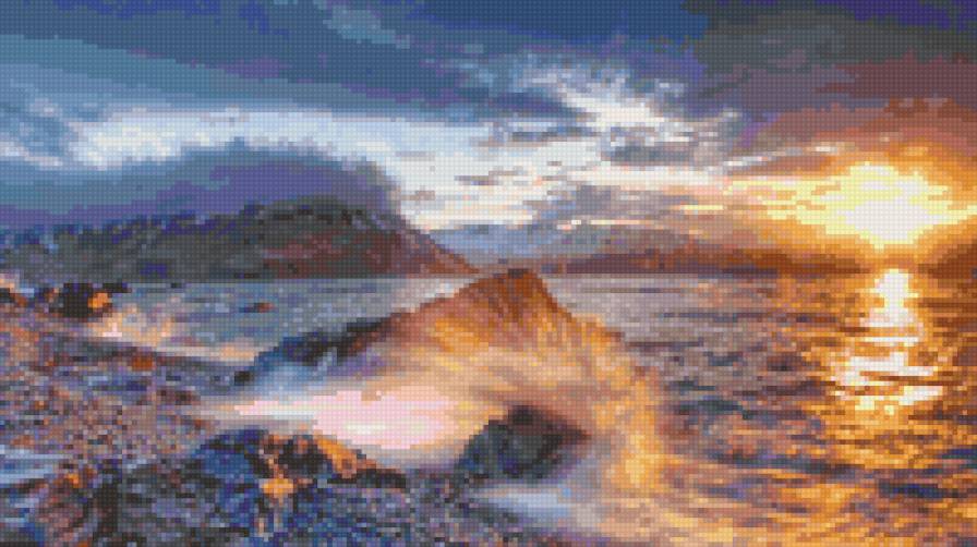 закат на море - предпросмотр