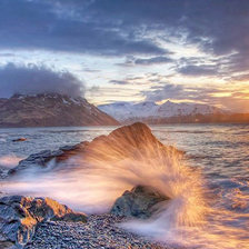 Схема вышивки «закат на море»