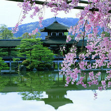 Схема вышивки «восточный пейзаж»