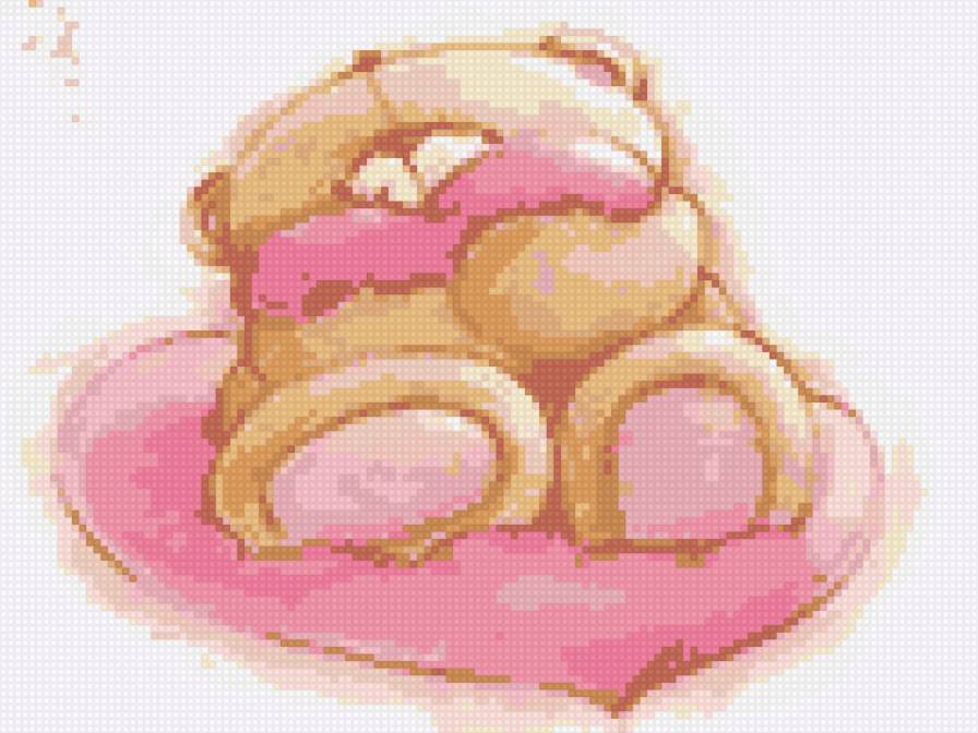 Мишка - мишка, розовый, подушка, деткам - предпросмотр