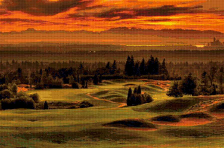 Пейзаж - даль, вечер, природа, пейзаж - предпросмотр