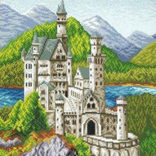 Схема вышивки «Замок»