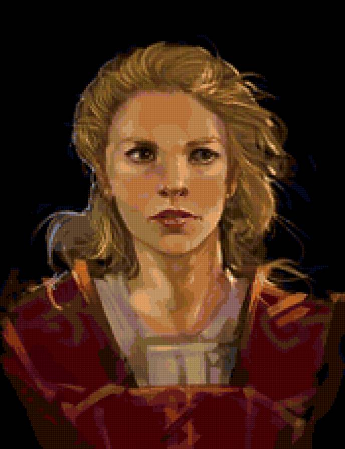 Портрет - девушка, портрет, блондинка - предпросмотр