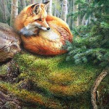 Схема вышивки «Лисичка»