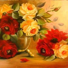 Схема вышивки «Розы»