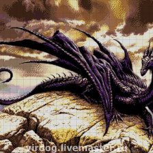 Схема вышивки «дракон 7»