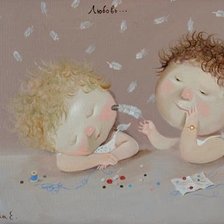 Схема вышивки «Любовь...»