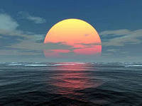 Схема вышивки «закат»